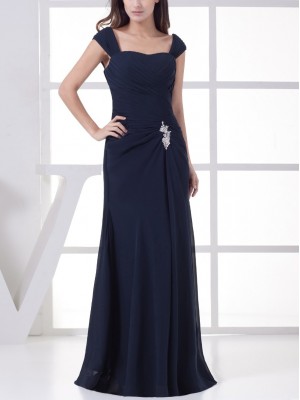  Rochie sifon lunga cu accesoriu