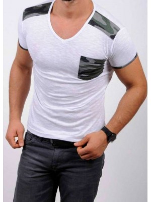 De zi cu zi T-shirt cu V-gât De zi cu zi T-shirt cu V-gât