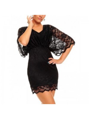 Rochie din dantelă cu mâneci largi Rochie din dantelă cu mâneci largi
