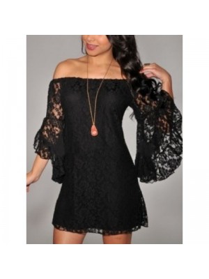 Rochie din dantela neagra