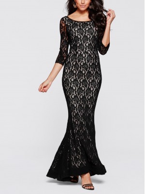Rochie din dantela cu spatele deschis