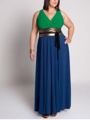 Rochie cu curea de aur