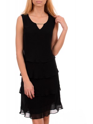 Rochie elegant cu volane Rochie elegant cu volane