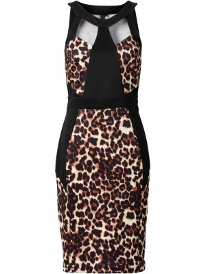 Rochie cu tigru de imprimare Rochie cu tigru de imprimare