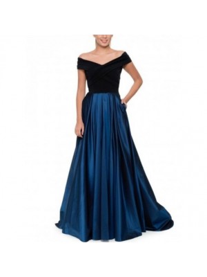 Rochie lungă de bal cu satin Rochie lungă de bal cu satin