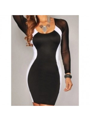 Rochie mulata in doua culori