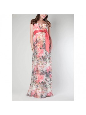 Rochie cu imprimeu din sifon Rochie cu imprimeu din sifon