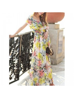 Rochie lunga din sifon