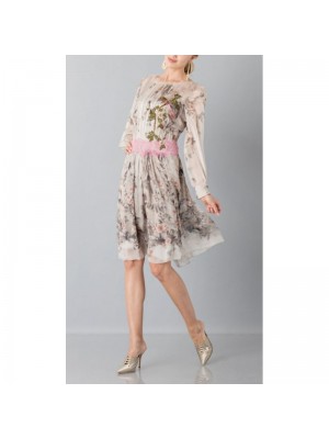 Rochie cu imprimeu din sifon